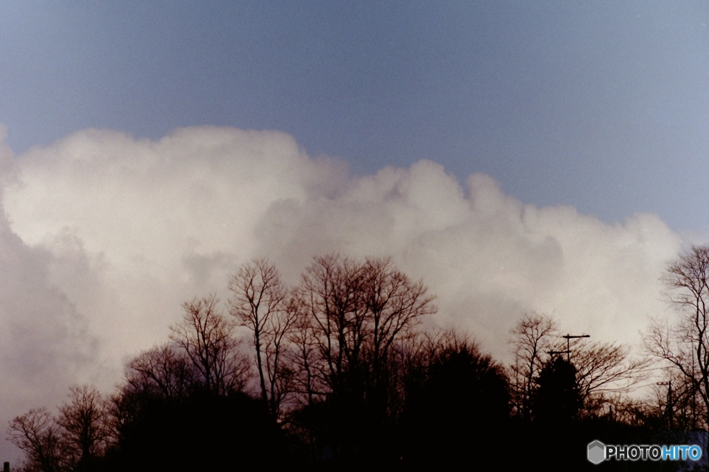 雪雲迫る・・