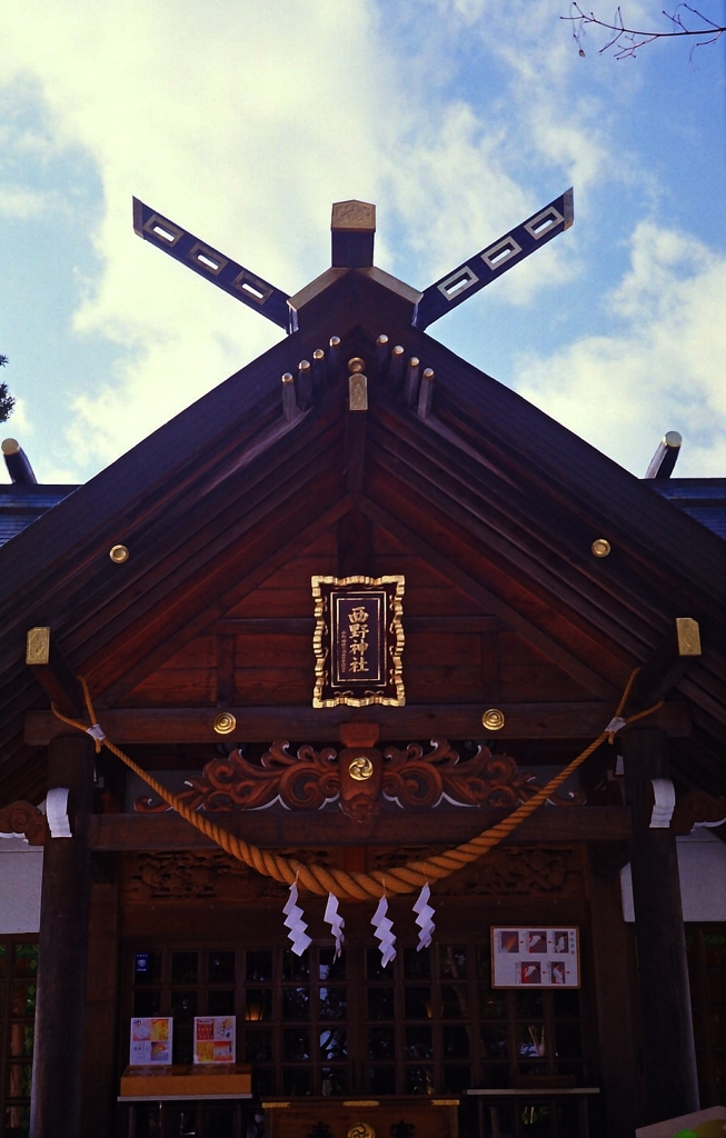 朝の神社・・・