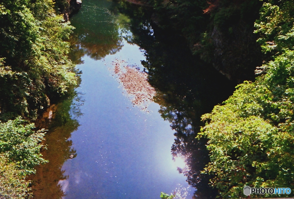 紅葉前の渓谷で・・・