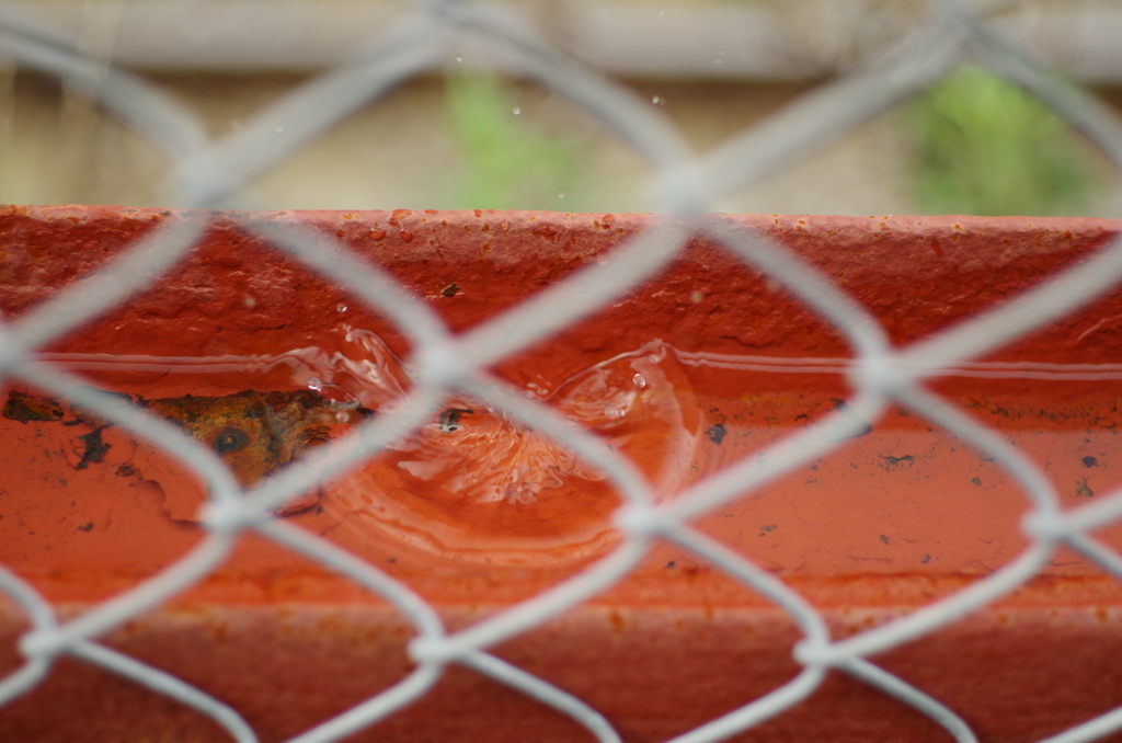 雨粒落ちた・・