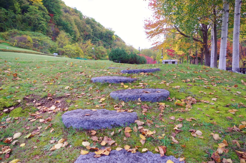 パークゴルフ場で・・・