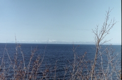 石狩湾の向こう・・・