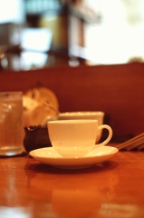 出会いのカフェ　飲み終えて