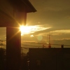雨あがって夕暮れ・・・