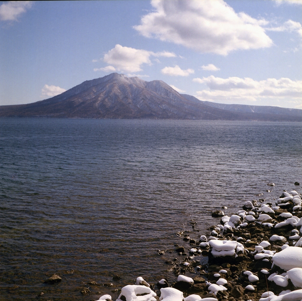 ヤシカマットで撮る支笏湖・・・