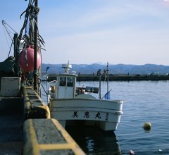 余市港で・・