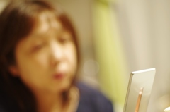 待ち受けは孫・・・