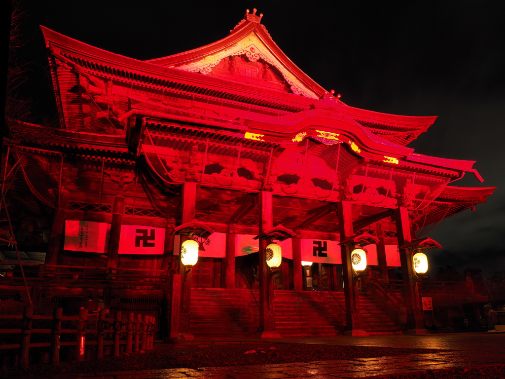 善光寺灯明祭り(赤いの)