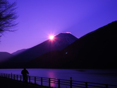 富士山と初日の出