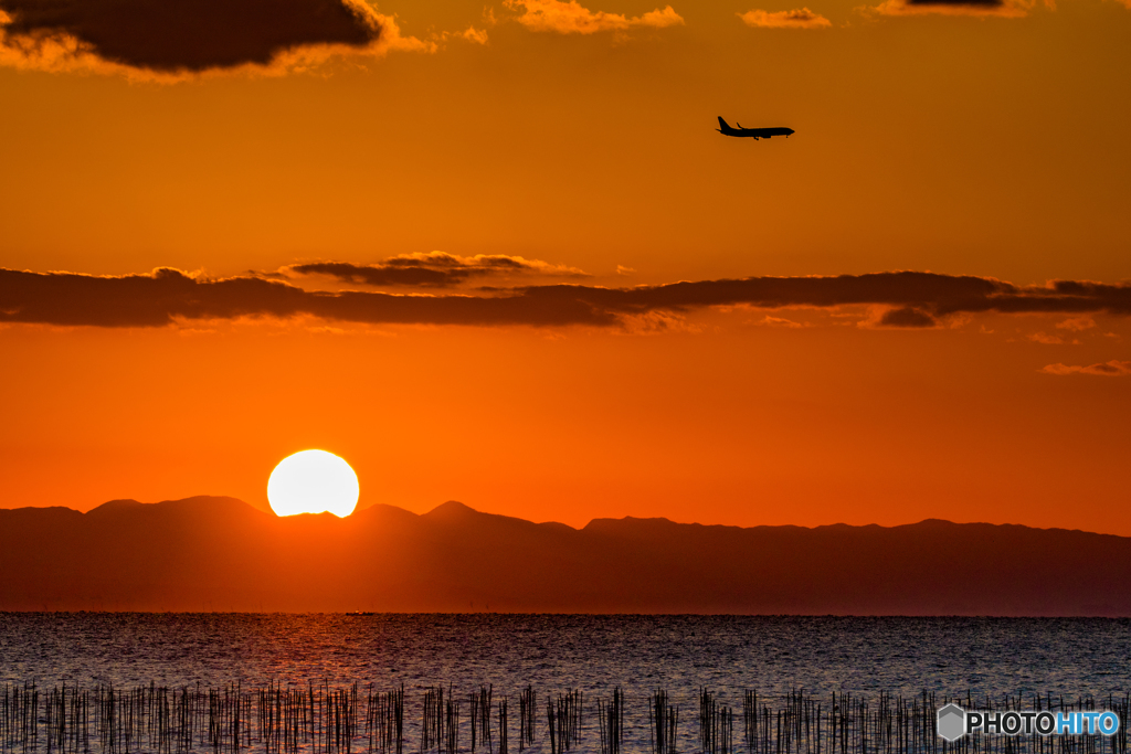 沈む夕日