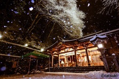 貴船神社の雪景色