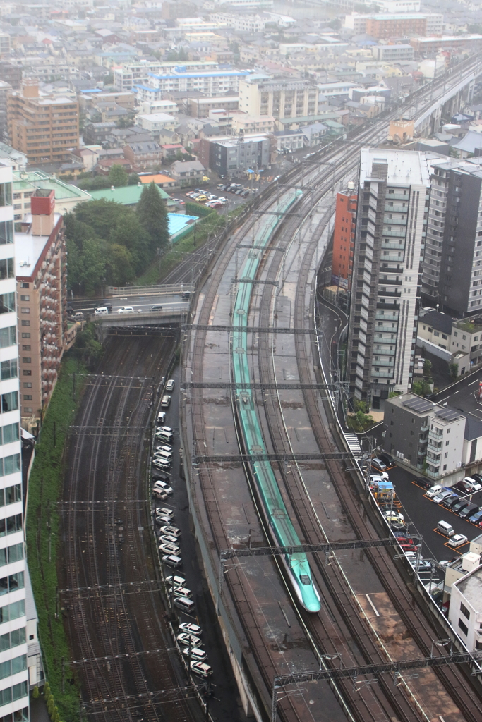 仙台市街夕刻小雨・２