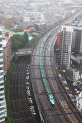 仙台市街夕刻小雨・２