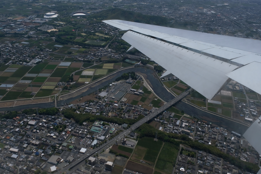 間もなく着陸