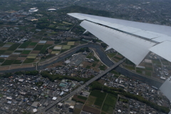 間もなく着陸