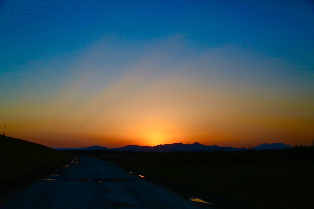 夕暮れ