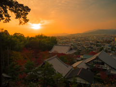 京の夕陽