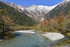 河童橋からの秋景色