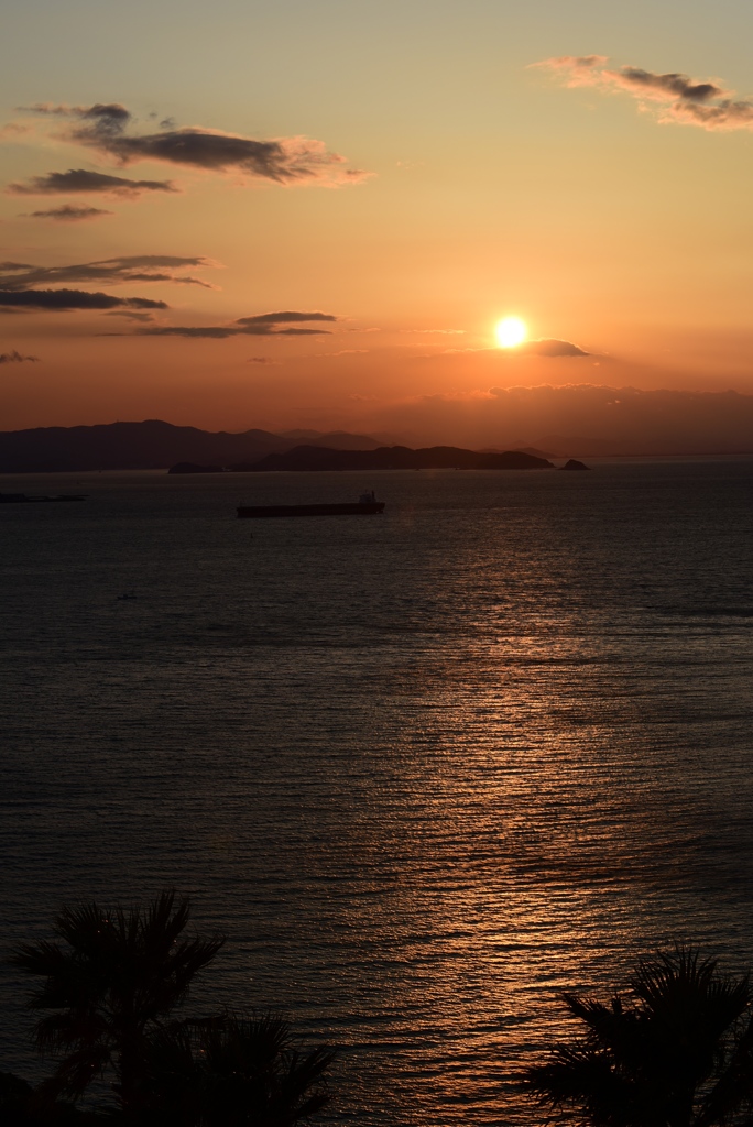 伊良湖の夕陽