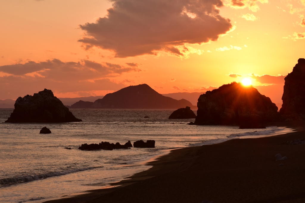 伊良湖の夕日