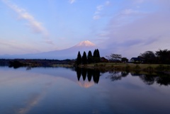 夕暮れ時に