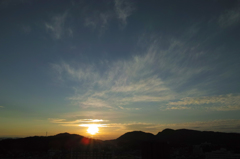 夕焼けと空