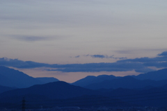 山にかかる雲