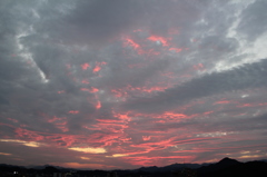 不思議な夕焼け