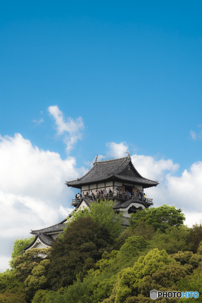 空と雲と天守閣