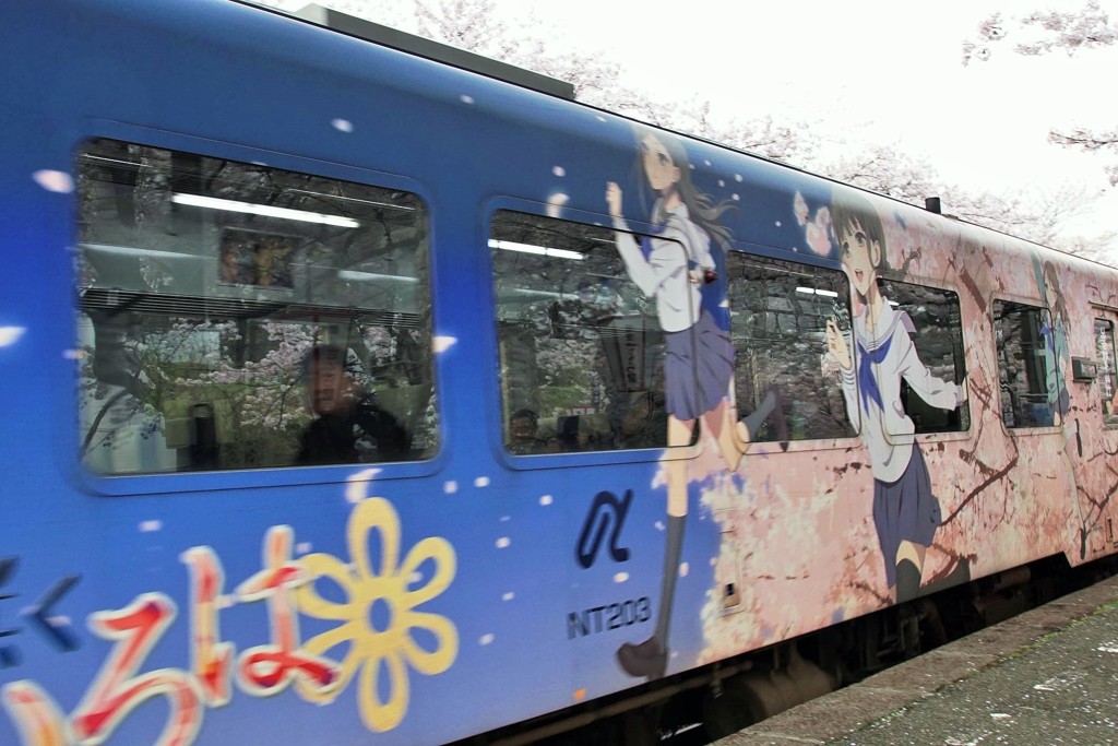 能登さくら駅に華