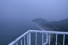 早朝の伊良湖岬を望む