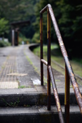 廃線の手摺り