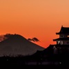 富士山とお城