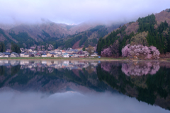 湖畔の町