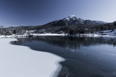 白樺湖　冬景色