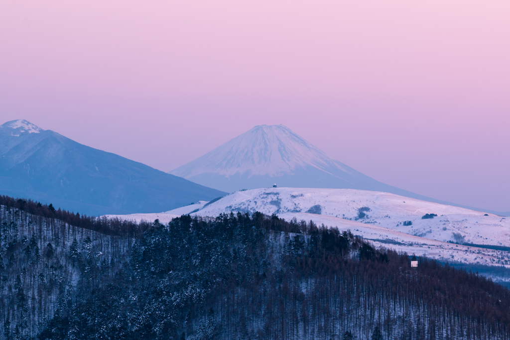 富士山　夕景
