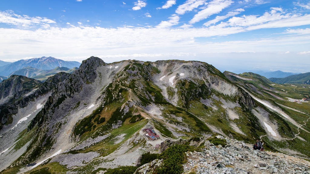 一の越山荘がある風景