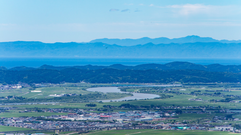 蛇行する川