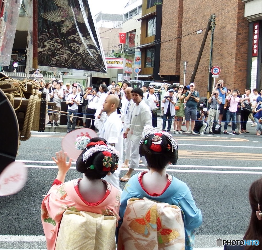 祇園祭巡行の合間に！