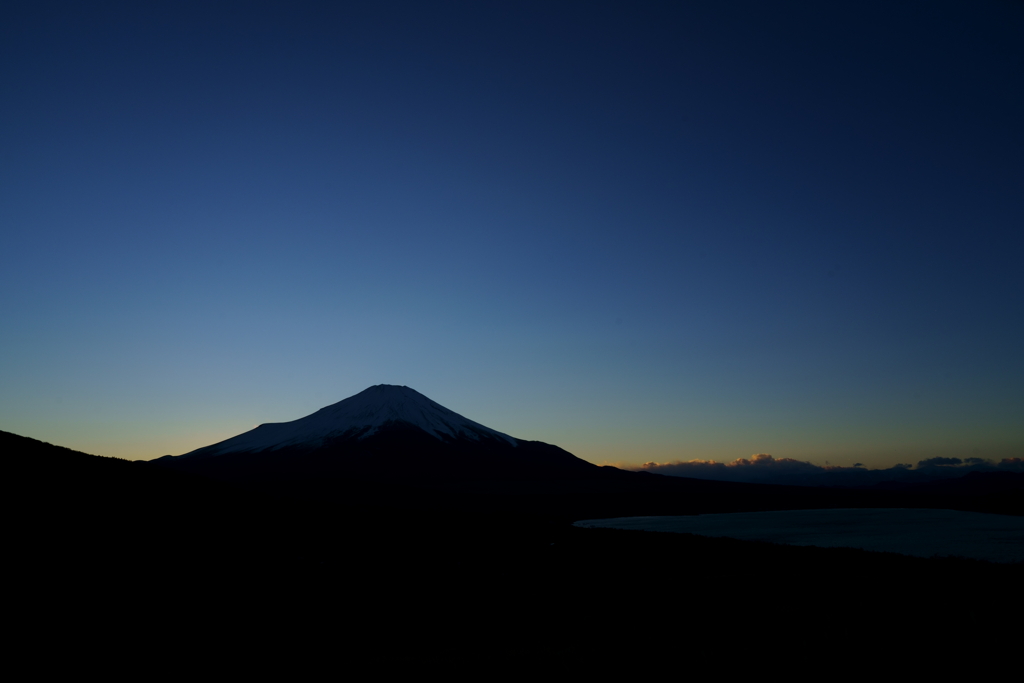 夕照　～山中湖パノラマ台