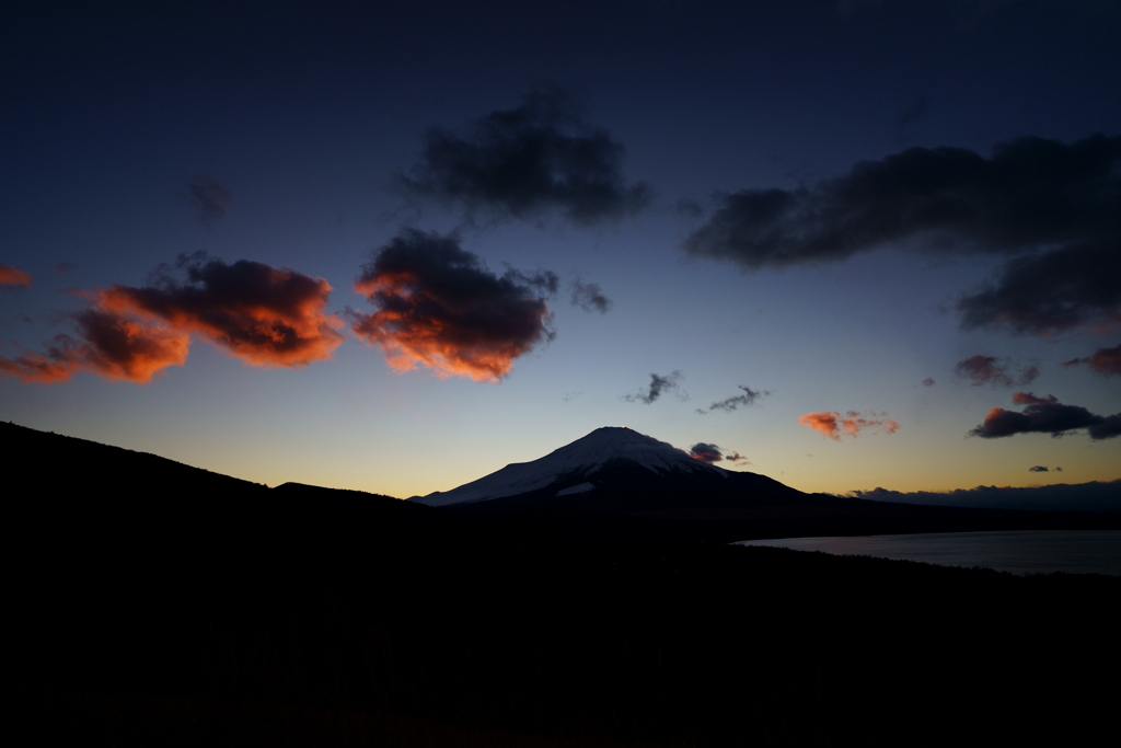 大寒のパノラマ台夕暮れ②