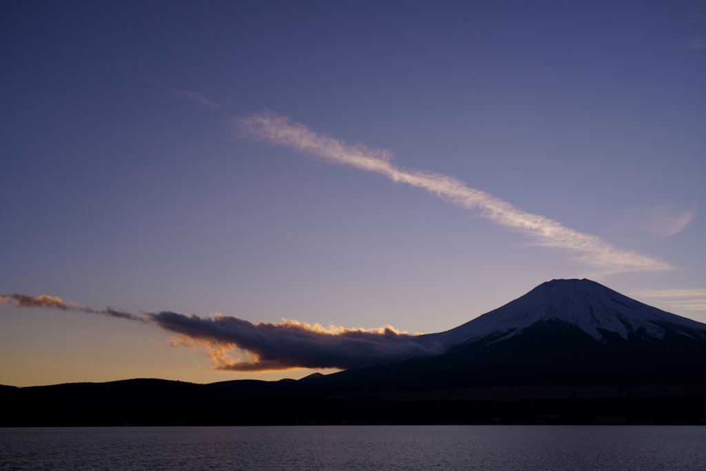 夕景　長池親水公園より