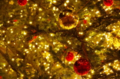 In the Christmas tree