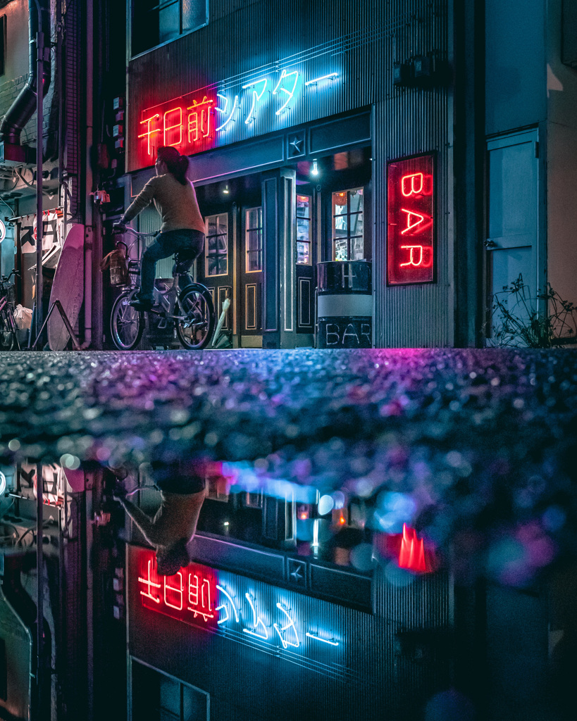 水たまりの街　１