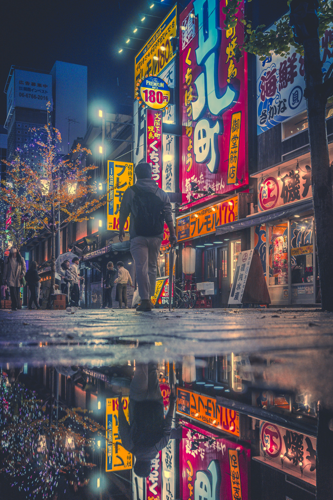 水たまりの街　１０