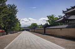 石畳＠法隆寺