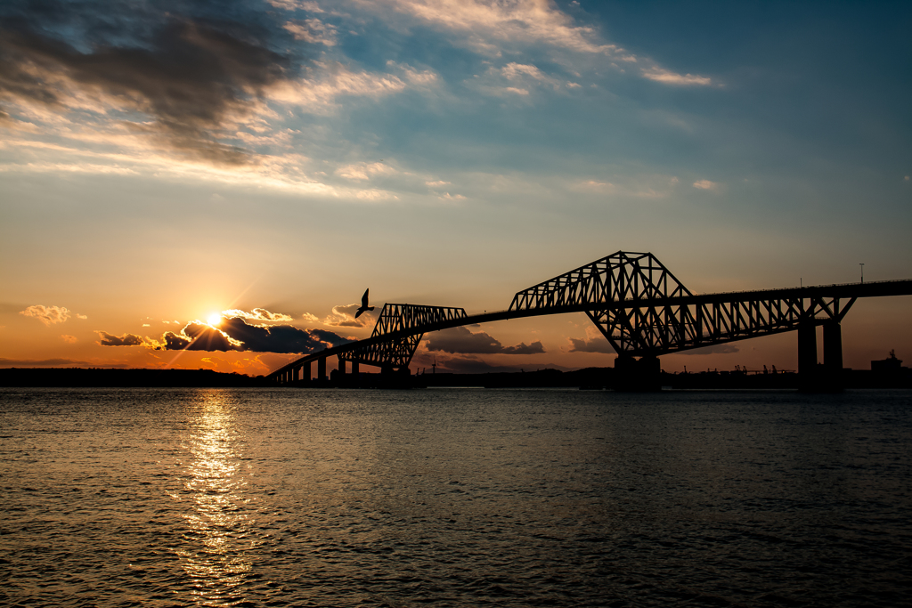 東京湾の夕景＠若洲海浜公園