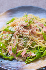 シシトウのパスタ