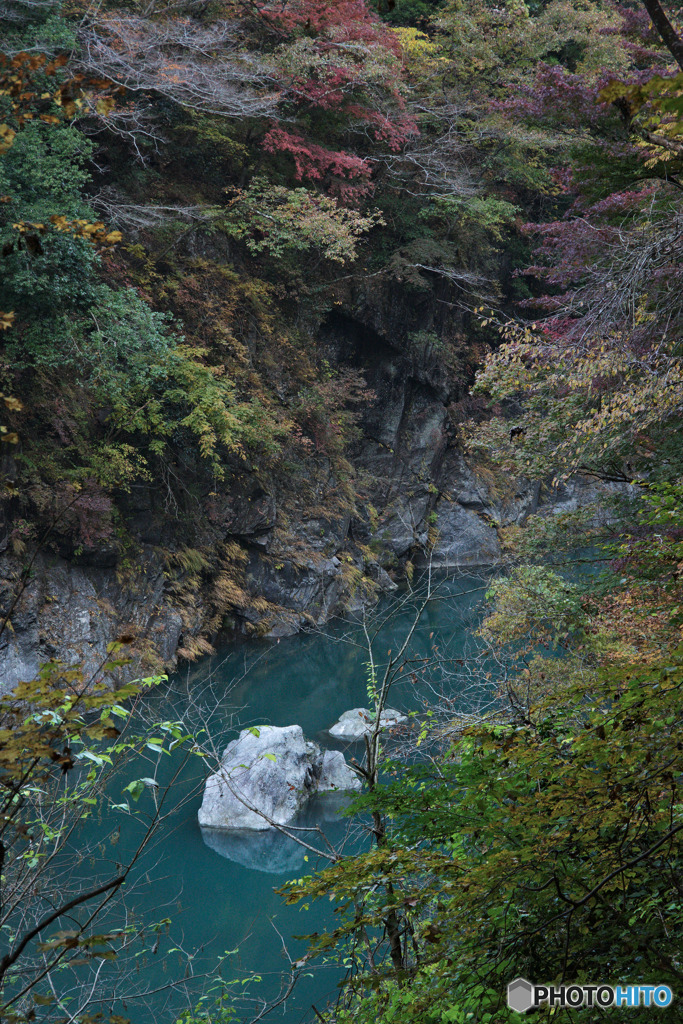 数馬峡と岩