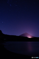 西湖からの富士星景
